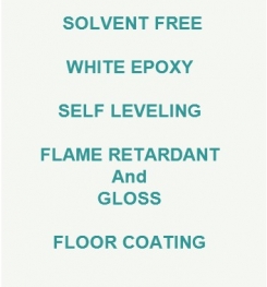 Two Component And Solvent Free White Epoxy Self Leveling Flame