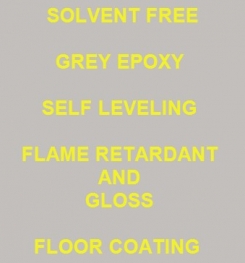 Two Component And Solvent Free Grey Epoxy Self Leveling Flame